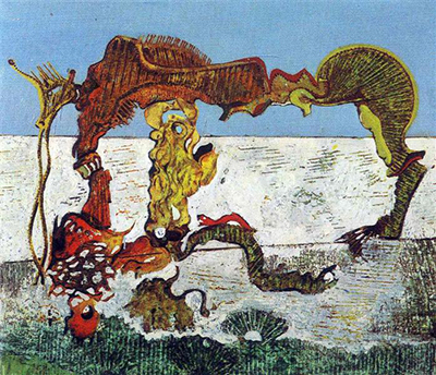 Child, Horse, Flower and Snake Max Ernst